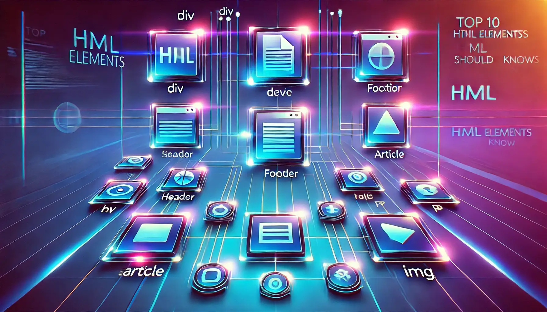 html elements for web developers webpage structure diagram